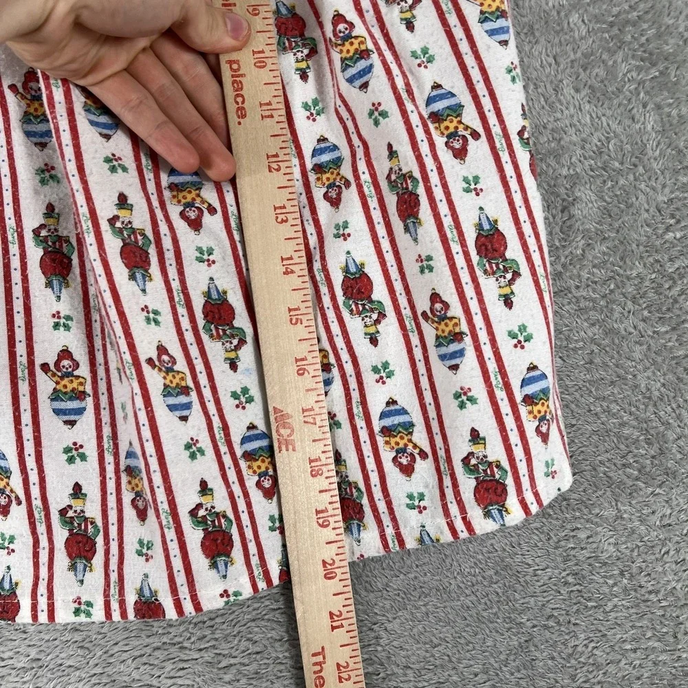 Lanz of Salzburg Pajama‎ Top Girls Size 8 White Clown Stripe Eyelet Lace Vintage